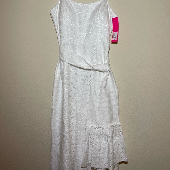 NWT Lilly Pulitzer Nila Jumpsuit Resort White Lace - Picture 4 of 7